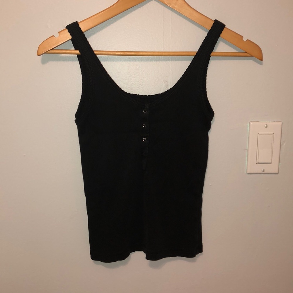 brandy melville button up tank top